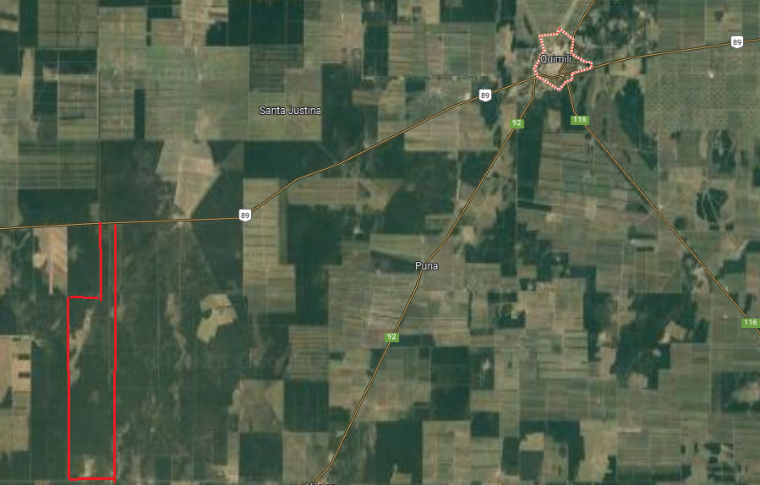 QUIMILI, SANTIAGO DEL ESTERO CAMPO MIXTO 3000 HECT SOBRE RUTA